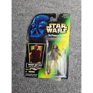 Star‎ Wars Power Of The Force WEEQUAY SKIFF GUARD WITH FORCE PIKE AND BLASTER...